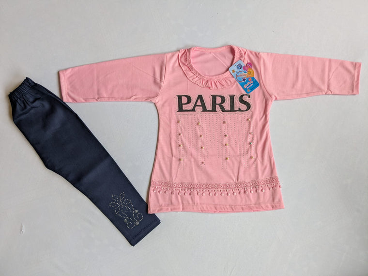 Fine jersey with denim pent