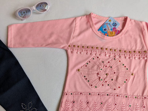 Fine jersy with denim pent