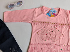 Fine jersy with denim pent