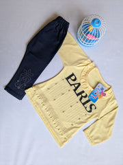 Fine jersy with denim pent
