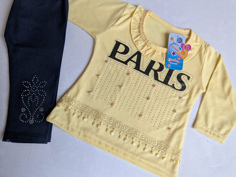 Fine jersy with denim pent