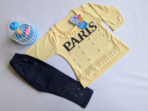 Fine jersy with denim pent