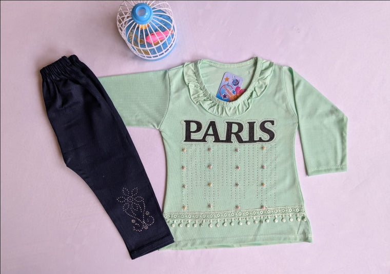 Fine Jersy with denim pent