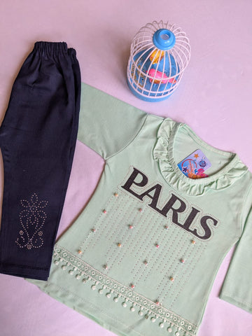 Fine Jersy with denim pent